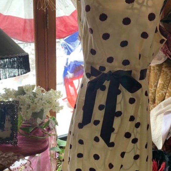 Summer Fun Polka Dot Dress with fun bow in front . - Picture 1 of 3